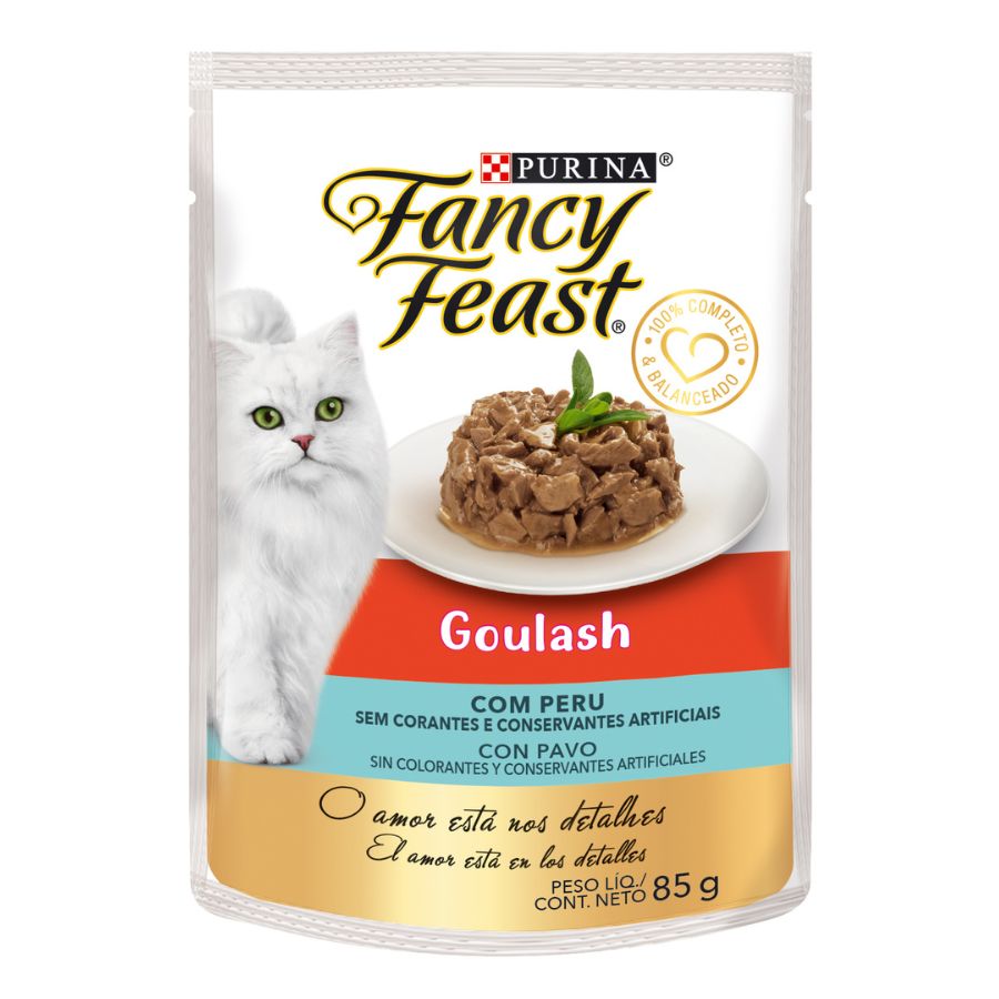 Alimento húmedo para gato Fancy feast Goulash con pavo 85GR, , large image number null